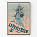 Vintage plakat Le Petit Bleu de Paris vægdekoration