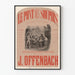 Vintage plakat af Le Pont des Soupirs af Offenbach - Vægdekoration med klassisk musik