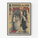 Vintage plakat La Dame en Noir 1893 - Retro vægdekoration