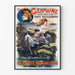 Vintage plakat Le Secret de Germaine af Louis Boussenard