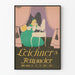Vintage plakat Leichner's Fettpuder elegant vægdekoration