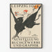 Vintage plakat Leipzig 1914 - International udstilling af grafik og bøger