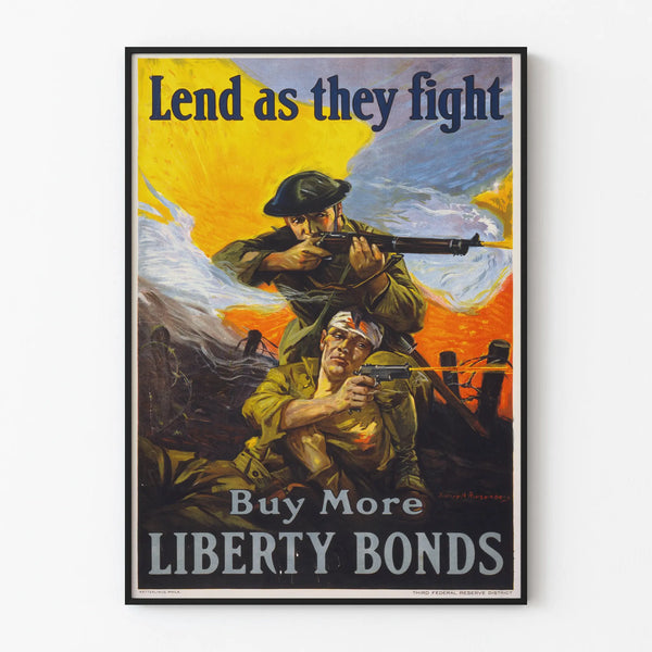 Propagandaplakater for krigen - Køb flere Liberty Bonds