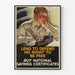 Vintage plakat til vægdekoration - Kampagne for nationale opsparingscertifikater