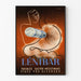 Vintage plakat Lenibar mod mave-tarmproblemer