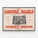 Poster Vintage Les Amours du Diable - Partitur Opéra-Féerie — indrammet kunstværk på væggen