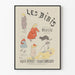 Vintage plakat Les Bibis vægdekoration Børn og Kat