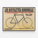 Plakat vintage Les Bicyclettes Hirondelle - Retro vægdekoration — indrammet kunstværk på væggen