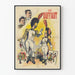 Vintage plakat af Les Duffaut med kostumerede figurer