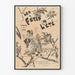 Vintage plakat Sommerfest - Musik vægdekoration