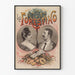 Vintage plakat Les Forestino Duo af sangere vægdekoration