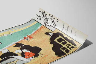 Plakat vintage Les Fossiles - Vægdekoration Det Frie Teater — visning af kunstværket