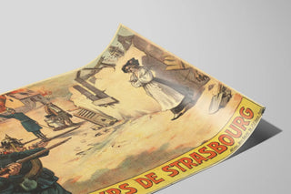 Plakat vintage Les Martyrs de Strasbourg - Historisk vægdekoration — visning af kunstværket