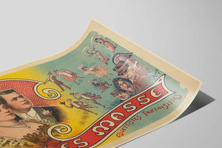 Plakat vintage Les Masse Duettistes Fantaisistes til vægdekoration — visning af kunstværket