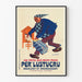 Vintage plakat Friske æggepasta Per' Lustucru