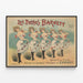 Plakat vintage Les Petites Barnett - retro vægdekoration — indrammet kunstværk på væggen