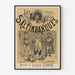Vintage plakat af Les Saltimbanques, komisk opera af Louis Ganne
