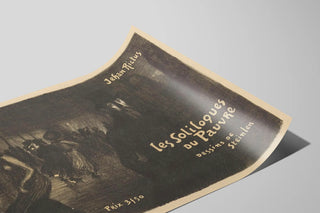 Plakat vintage Les Soliloques du Pauvre - Kunstnerisk vægdekoration — visning af kunstværket