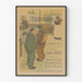 Vintage plakat af L'Escarmouche, ugentlig illustreret avis