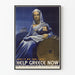 Vintage plakat til støtte for Grækenland - Engageret vægdekoration