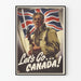 Vintage propagandaplakaten « Lad os tage til Canada! »