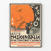 Vintage plakat af den sidste maskeradebal på den gamle bycasino