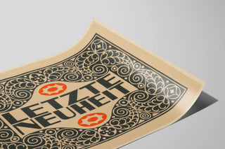 Dekorativ plakat Letzte Neuheit i art déco vintage stil — visning af kunstværket