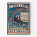 Vintage plakat L'Horloge Le P'tit Vin d'Chambertin vægdekoration