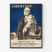 Vintage amerikansk reliefplakat for Tjekkoslovakiet