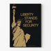 Liberty Plakat står for sikkerhed - ikonisk vægdekoration
