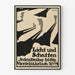 Grafisk plakat Licht und Schatten med silhuetter og lange skygger