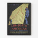 Vintage plakat Life and Death of an American - Teater vægdekoration