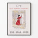 Vintage plakat Life Out Every Tuesday dekorativ