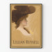 Vintage plakat af Lillian Russell portræt af feminin elegance begyndelsen af det 20. århundrede