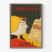 Vintage plakat Lippincott's april - Retro vægdekoration