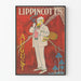 Vintage plakat Lippincott's august i retrostil