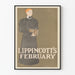 Vintage plakat Lippincott's februar til vægdekoration