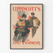 Vintage plakat Lippincott's til oktober - Retro vægdekoration