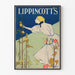 Vintage plakat Lippincotts maj - Blomsterindretning til væggen