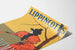 Vintage plakat Lippincott's november med elegant rødt frakke
