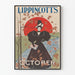Vintage plakat Lippincotts oktober - Efterårsvægdekoration