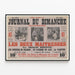 Plakat Vintage Søndagsillustreret Journal du Dimanche Illustré De to elskerinder af Charles Mérouvel — indrammet kunstværk på væggen