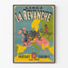 Vintage plakat La Revanche - Europas kort og militær karikatur