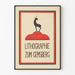 Vintage plakat Lithografi Zum Gemsberg - Elegant vægdekoration