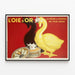 Plakat vintage L'Oie d'Or - Vægdekoration foie gras — indrammet kunstværk på væggen