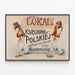 Plakat Vintage Polsk Boghandel Lokal Księgarni Polskiej — indrammet kunstværk på væggen