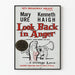 Vintage plakat Look Back in Anger - vægdekoration med teaterdrama
