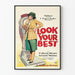 Vintage plakat Look Your Best, modeillustration retro