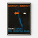 Vintage plakat om trafiksikkerhed Blackout