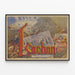 Plakat Vintage Luchon - Pyrenæernes dronning, Casino og løb — indrammet kunstværk på væggen